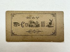 Antique Victorian Escort Card, Courting Flirtation, MAY I C U HOME MY DEAR? picture