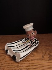 Vintage 1940s Geo Z Lefton Chef Nodder Spoon Rest Ceramic Bobblehead *RARE picture