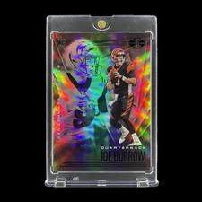 JOE BURROW ROOKIE BLACK RAINBOW FOIL CARD 2020 Illusions Base RC - Bengals picture