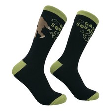 Gassquatch Socks Funny Sarcastic Farting Bigfoot Graphic Novelty Footwear for picture