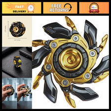 Stress Relief Fidget Spinner - EDC Metal Toy with Open Armor Design & Smooth Spi picture