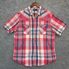 VTG Polo Ralph Lauren Western Pearl Snap Shirt Mens XL Japanese Sashiko Limited picture