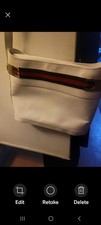  gucci white shoulder bag authentic picture