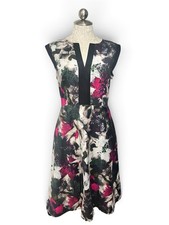 Lafayette 148 Floral Dress Size 8 picture