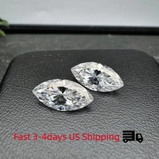 US Hot Sale 1-8pcs Marquise Cut 0.1-5ct Moissanite Loose D Color VVS1 GRA  picture