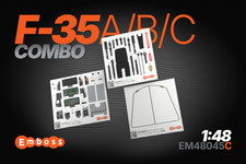 Tamiya 61124 61125 1/48 3D Interior Detail Set F35A B C picture