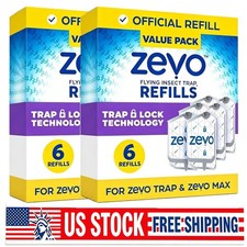 (12 Refill Cartridges) Zevo Flying Insect Trap Refill Cartridges -Easy to Use picture