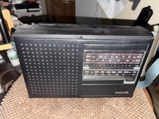 Philips Model D1102 Portable Vintage Collectible Radio Receiver MW/SW1/SW2 RARE picture