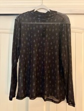 Torrid Nightfall Mesh Long Sleeve Tee Bugs Beetles Sheer Vamp Gothic Halloween picture