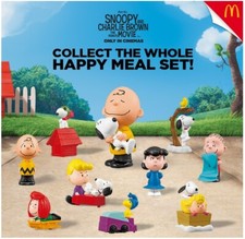 2015 THE PEANUTS MOVIE FEATURING SNOOPY MCDONALDS HAPPY MEAL TOYS - U - PICK picture