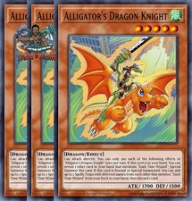 Yugioh 3x Alligator's Dragon Knight BETB-EN002 Common 1st Ed NM picture