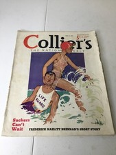 Colliers July 31, 1937 Magazine. Illustrated picture