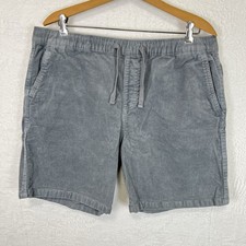 Katin Kord Patio Shorts Mens XL Gray Corduroy Stretch Casual Surf picture