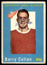 1959-60 Topps Barry Cullen Detroit Red Wings #25 picture