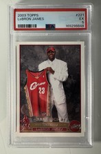 2003 Topps 221 LeBron James Rookie Card PSA 5 169298848 picture