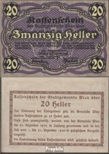 Austria Pick-number: 9Wien, in Text no Ausgabebetrag bankfrisch 1920 20 bright picture