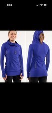 Lululemon Run Stay On Course Pullover Hoodie WOMENS 6 Pigment Blue Pocket picture