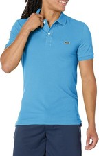 Lacoste - Men's Slim Fit L.12.12 Piqué Polo Shirt, Blue, Large picture