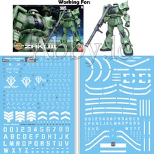 for MEGA Size 1/48 MS-06F Zaku II 2 Mass Production DL Model Water Decal Sticker picture
