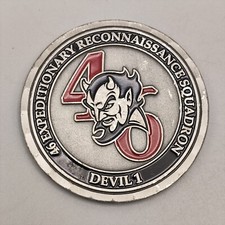 46 Expeditionary Reconnaissance Squadron Devil 1 Challenge Coin picture