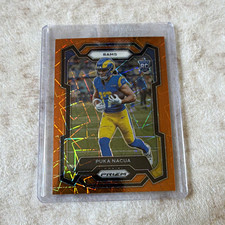 Panini 2023 Prizm Rookies Puka Nacua Rookie #357 Lazer Prizm Rams NFL picture