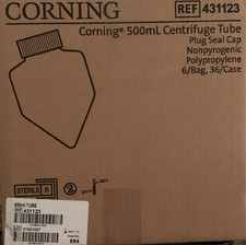 (431123) CORNING 500mL PP Centrifuge Tubes w/ Plug Seal Cap Sterile Graduated picture