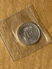 1991 Canadian Silver Maple Leaf 1 oz .9999 Fine Silver $5 Coin Sealed RCM Queen picture
