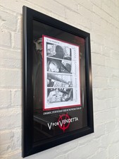 V for Vendetta Original Production Storyboard V/037 Framed Propstore Provenance picture