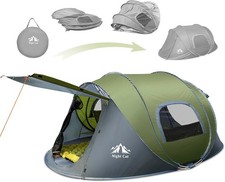 Night Cat 2-4 Person Pop-up Camping Tent - Waterproof Instant Easy Setup Family picture