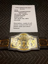 1991 Galoob WCW World Heavyweight Champion Youth Foam Belt picture