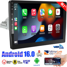 10.1'' Double 2 Din Android 16 Touch Screen Car Stereo Radio GPS WIFI BT Carplay picture