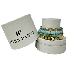 Bomb Party Stacks 2021 Tropical Escape RBP3314 4 Piece Bracelet Stack Infiniti picture