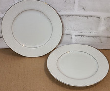 Vtg Crown Victoria Love Lace Bread Dessert Plates Set of 2 Fine China picture