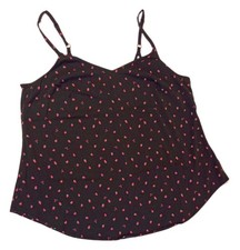 Torrid Black Strawberry Print Camisole Tank Women's Plus Size 1 Adjustable Strap picture