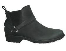 Teva De La Vina Dos Chelsea Boots Women USA Sz 8.5 EU 39.5 Black Nubuck Leather picture