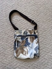 Maurizio Taiuti Genuine Italian Leather Floral Crossbody Bag picture