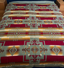 Beaver State Southwestern Geometric King Blanket, Multicolor Rectangular picture