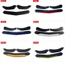 Front Bumper Lip Splitter Universal Racing Protector Adjustable Multi Color 4pc picture