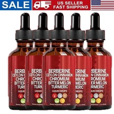 5/3PACK Clean Nutra Berberine with Ceylon Cinnamon Supplement Liquid Drops NEW- picture