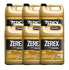 Zerex 6 Gallons Coolant Antifreeze G-05 Phosphate Free 50/50 Prediluted 6x 1 Gal picture