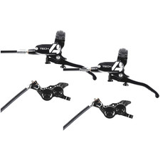 Hope Tech 4 V4 Hydraulic Disc Brake Set - Front & Rear, Post Mount, Black, picture