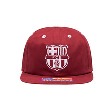 FC Barcelona Bankroll Snapback Hat – Retro Grunge Unstructured Cap | Officially picture