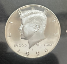 1996-S SILVER U.S. MINT CAMEO PROOF SET OGP & COA .615 TROY OZ SILVER picture
