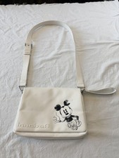 Desigual Mickey Mouse Disney Vintage Sketch Crossbody White RARE Pre Owned picture
