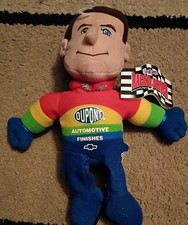 Vintage Jeff Gordon #24 CoolBeans Racing Driver Plush NASCAR DuPont Doll Toy picture