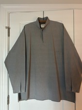 Yohji Yamamoto POUR HOMME Long-Sleeve Shirt Men's Size Large Gray Cotton Used picture