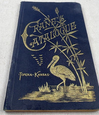 1889 Crane’s Catalogue Geo W Crane Publishing Topeka Kansas 21st Annual Antique picture