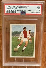 1970-71 Vanderhout Johan Cruyff #16 PSA 1 Ajax Vintage Soccer Card Netherlands picture