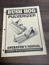 Bush Hog Pulverized Operators Manual picture