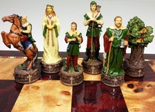 Medieval Times Robin Hood set of chess men pieces NEW - NO Board picture